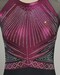 zoom justaucorps GAF Startner noir &amp;amp; rose, vue de face, T14