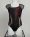 Justaucorps neuf GR noir, vue de face, taille 10-12 ans