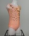 Justaucorps d'occasion GR saumon, vue de profil, taille 8-10 ans